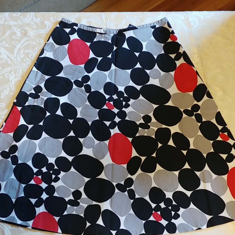 New York & Company A-Line Polka Dot Skirt